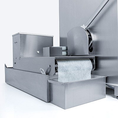 Belt filter coolant unit