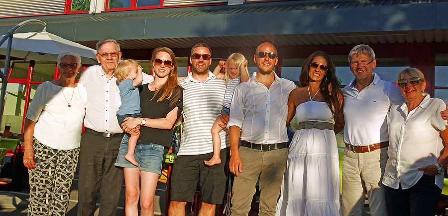 Herma et Meinrad Stadelmann, Alison et Markus Knecht, Gerald et Kelly Graninger, Manfred et Renate Knecht