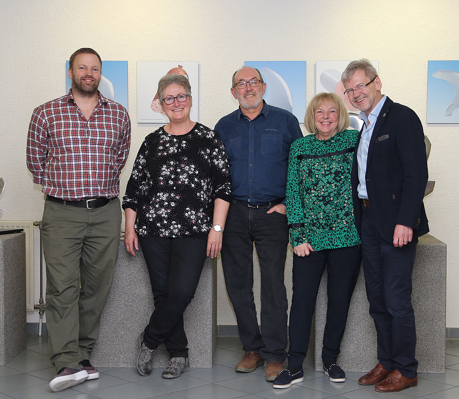 Roswitha Pellegrini and Erich Wucher (centre)