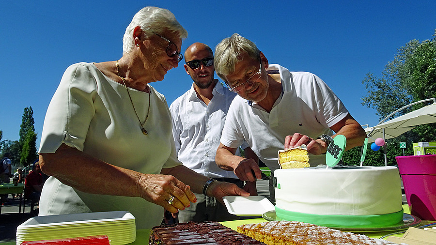 Cake for the Stadelmanns, the founding family