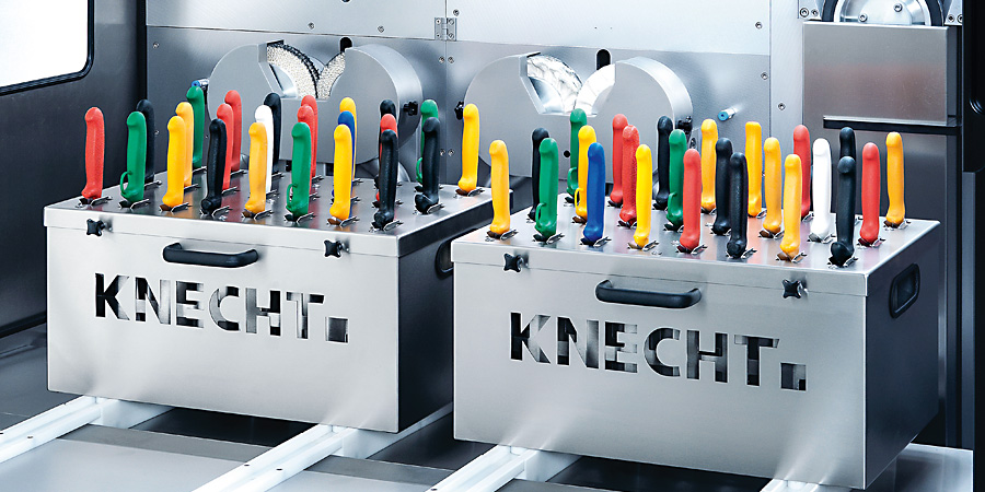 Vollautomatische Handmesser-Schleifmaschine E 50