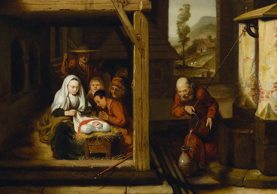 Anbetung der Hirten von Nicolaes Maes (1634-1693), Foto: ARTOTHEK Anbetung der Hirten von Nicolaes Maes (1634-1693), Foto: ARTOTHEK